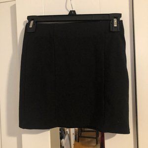 Black mini skirt